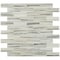 Ackland Leclair 12 in. x 12 in. Glossy Glass Subway Mosaic Wall Tile, 10PK AKM-G-LEC2X6SW-CA - alternate 1
